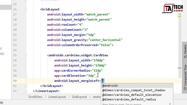 Simple ui dashboard design with ScrollView Tutorial | Android Studio 3.6 | Tech Aside смотреть онлайн
