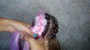 Як вплести канекалон в косички? Простий  та легкий спосіб / Как вплести канекалон в косички