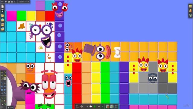 NUMBERBLOCK PUZZLE Tetris Game SMR SPACE | Making Super Numberblocks 1848 by Algodoo смотреть онлайн