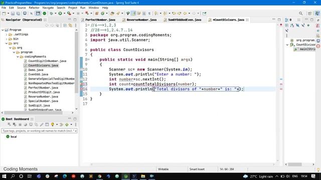 Java Program to Count Number of Divisors For A Given Number || Java Programming смотреть онлайн