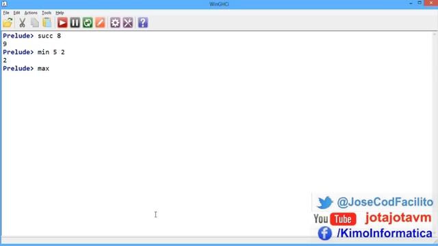 Tutoriales Haskell - 03 Succ Min Max @JoseCodFacilito смотреть онлайн