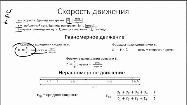 Скорость. Физика, 7 класс. Конспект смотреть онлайн