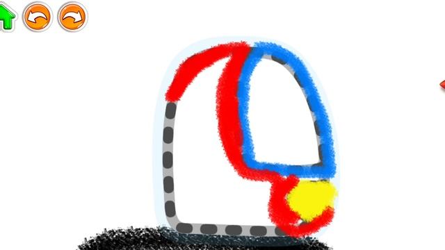 учим букву Э,  учимся писать, рисовать, учим цвета смотреть онлайн