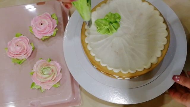 Розы из крема / Roses from cake cream смотреть онлайн
