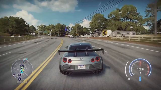 Nissan GTR r35 cruising - NFS Heat смотреть онлайн