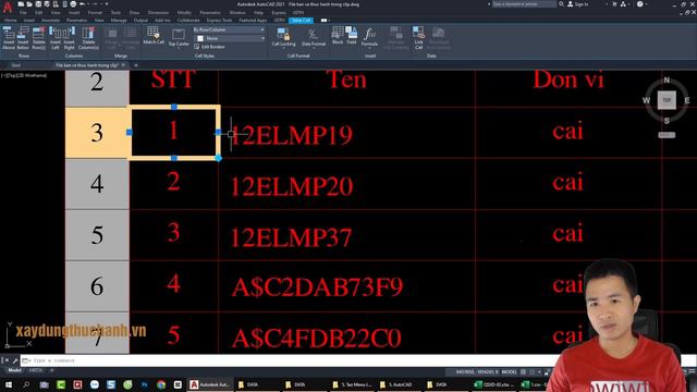 Bài 17: Thống kê chữ và block, xuất bảng/ table từ AutoCAD sang/ to Excel #ribbon #autocad смотреть онлайн