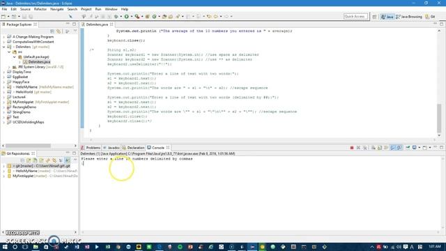 Chapter 2.1 Scanner Class w/o Delimiter at the end (Eclipse) смотреть онлайн