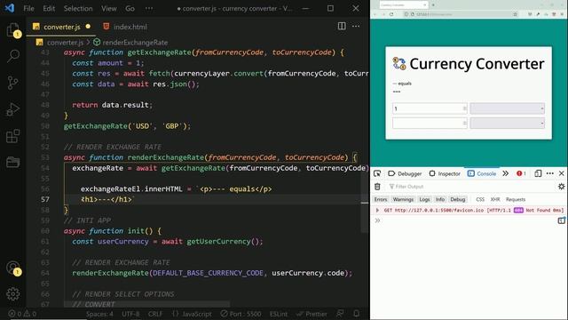 Create a Currency Converter WIth JavaScript HTML and CSS смотреть онлайн