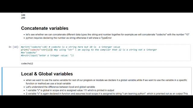 Concatenate variables using python смотреть онлайн