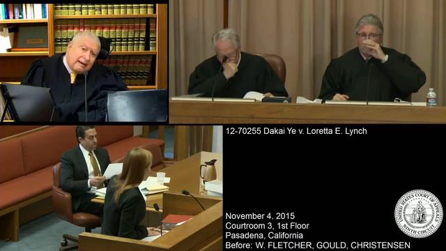 12-70255 Dakai Ye v. Loretta E. Lynch смотреть онлайн
