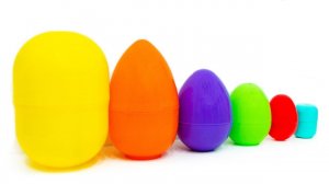 Матрешка Сюрпризов Учим Цвета с Игрушками из мультиков Робокар Поли Три Кота Смешарики