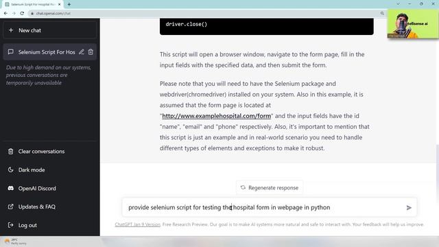 Selenium Automation Testing Using ChatGPT and #openai | #chatgpt Generate #selenium Code Just 1min смотреть онлайн
