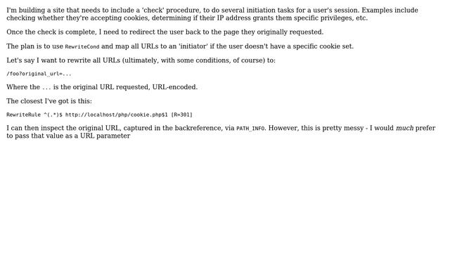 How can I rewrite a URL and pass on the original URL as a parameter? (2 Solutions!!) смотреть онлайн