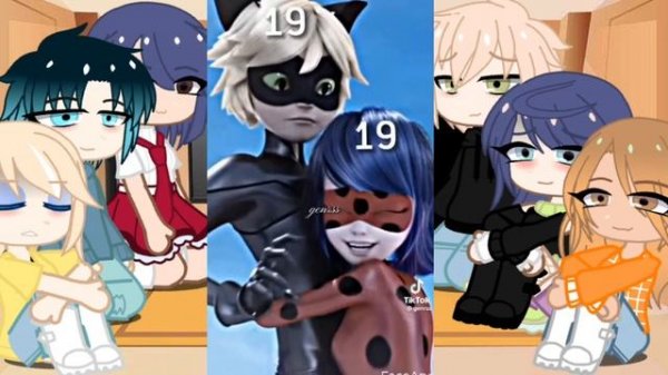 ❤︎ Реакция Леди Баг на тт |Спойлеры по 5 сезону (не много)|СТЕКЛО| Адринетт/Лединуар/Марикот ❤︎