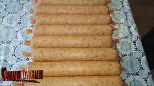 Домашняя колбаса куриная с молоком