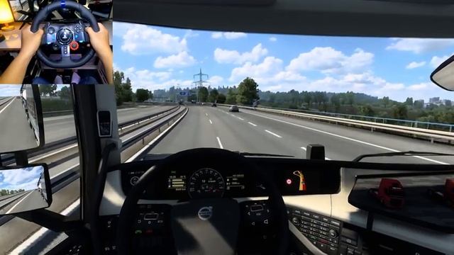 Volvo FH16 700 GlobetRotter XL | Euro Truck Simulator 2 | Logitech g29 gameplay смотреть онлайн