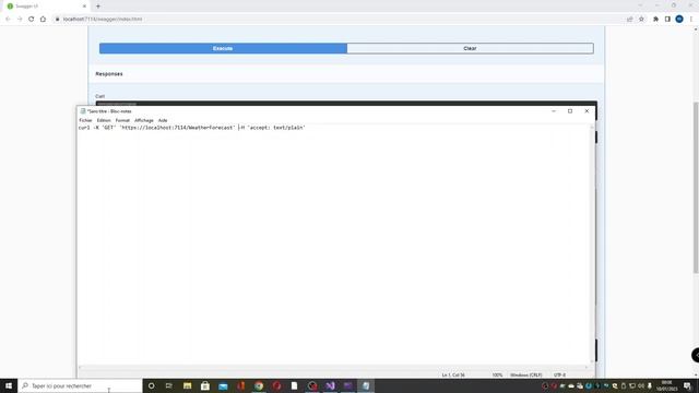 Call a service with Curl in ASP.NET Core Web API смотреть онлайн
