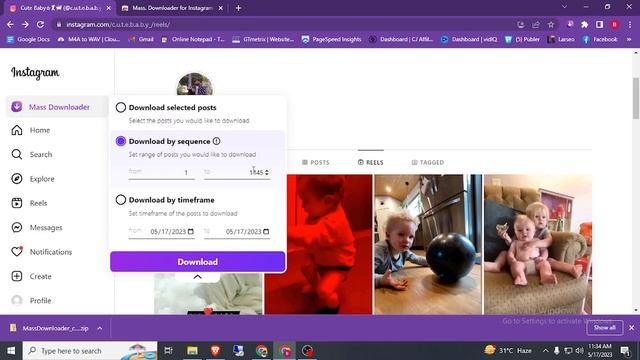 How To Download Instagram Bulk Reels Video In One Click 2023 смотреть онлайн