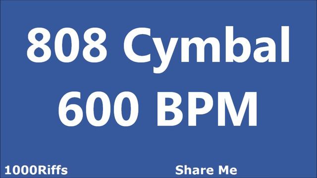 808 Cymbal Metronome : 600 BPM смотреть онлайн