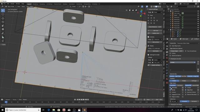 Tech Draw addon for Blender 3D смотреть онлайн