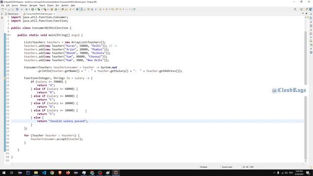 Java 8 - Tutorial - 37. Consumer with Function Interface |#cloudraga смотреть онлайн