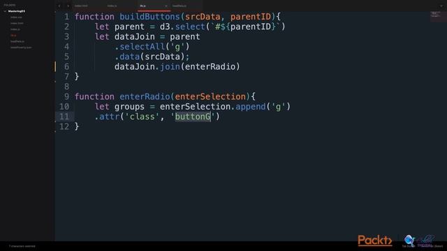Mastering D3.js 5: Updating Data on Click | packtpub.com смотреть онлайн