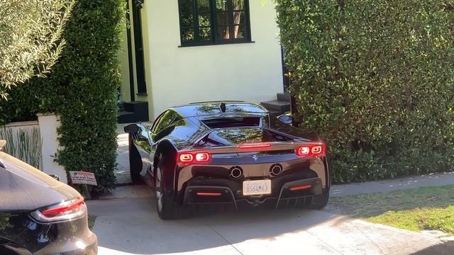 Kendall Jenner Cruises To Pilates Class In Custom $735,000 Ferrari SF90 Stradale смотреть онлайн