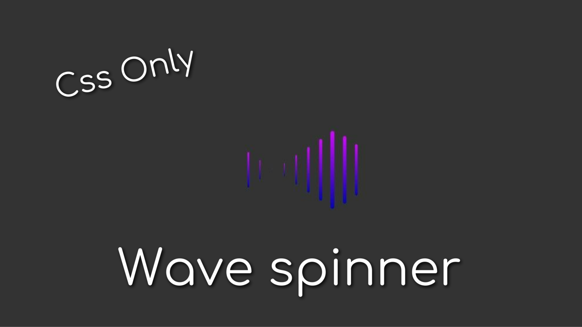 Волновой спиннер | Wave spinner | html css смотреть онлайн