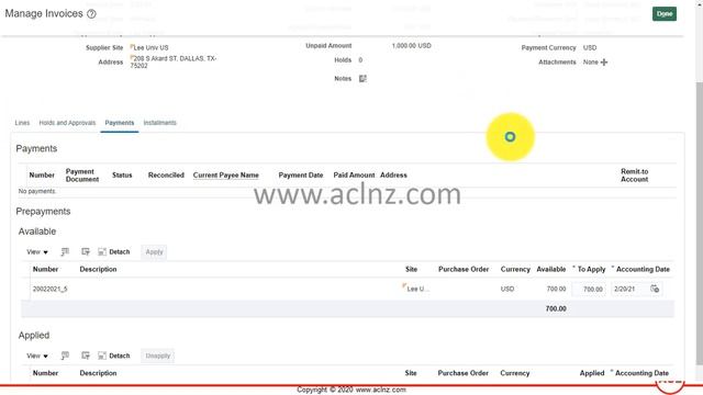 How to apply Prepayment to Invoice in Oracle Fusion Cloud Payables? (On Release 21A) смотреть онлайн