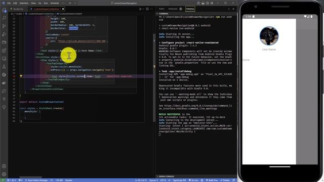 Create a Custom Drawer Navigation & Header Component with React Navigation | React Native Typescrip смотреть онлайн