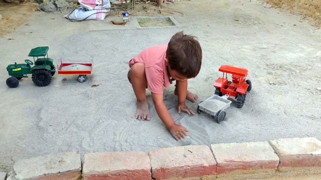 Kids Toys Video Tractor Trolley | Tractor Mud Pulling | BS Toy смотреть онлайн