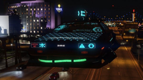 Cyberpunk Delorean DMC-12 [Add-On  FiveM] - GTA 5 mod - review and installation of the mod
