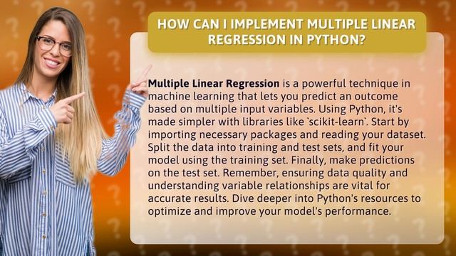 How Can I Implement Multiple Linear Regression in Python? смотреть онлайн