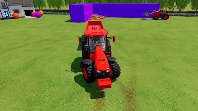 LOAD AND TRANSPORT SUPER HERO EGGS WITH JOHN DERRE TRACTORS - Farming Simulator 22 смотреть онлайн