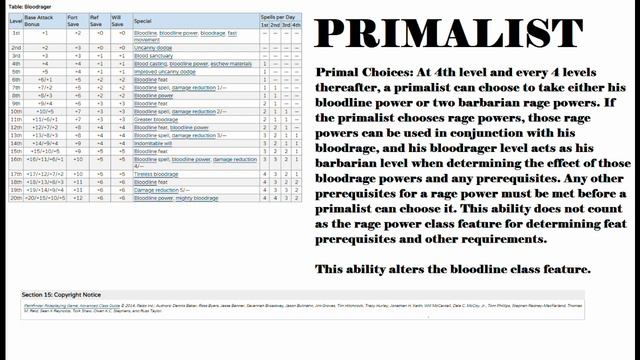 (Primalist) Bloodrager; Part 2; The Primalist Revisited :: Professor Phoenix Archetype Class смотреть онлайн