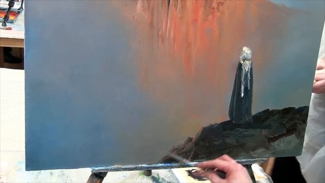 Мастер-Класс по живописи маслом. Горы и Мудрец. А Южаков смотреть онлайн