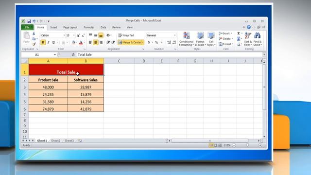 Microsoft® Excel 2010: How to Merge cells смотреть онлайн