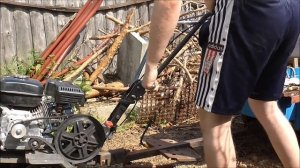 Поворотный узел руля мотоблока