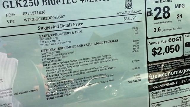 2013 Mercedes GLK250 BlueTEC Diesel Overview and Walk Around смотреть онлайн