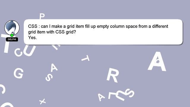 CSS : can I make a grid item fill up empty column space from a different grid item with CSS grid? смотреть онлайн