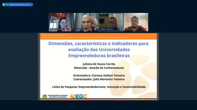 Defesa de Mestrado Juliana de Souza Corrêa смотреть онлайн