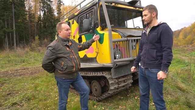 В госиях У "Лося" . Вездеход-Трансформер. Снегоход BV-206. смотреть онлайн