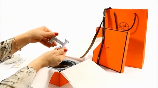 Ремень кожаный двухсторонний синий с черным Hermes смотреть онлайн