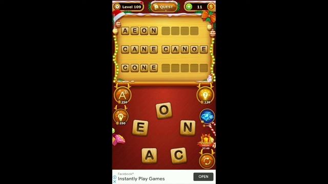 Word connect game level 109 || How to cross word connect game level смотреть онлайн