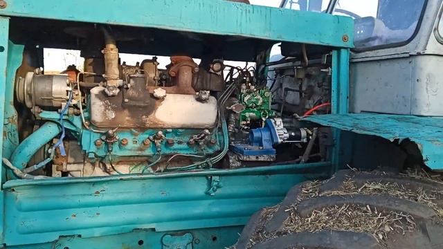 запуск трактора т-150к с двигателем смд 62 со стартера смотреть онлайн