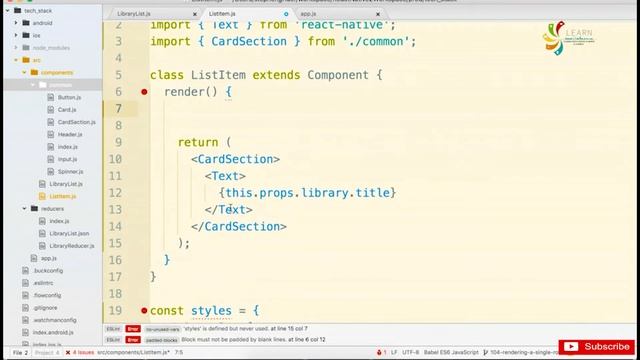 LEGACY Rendering Lists the Right Way Styling the List Part 219 смотреть онлайн