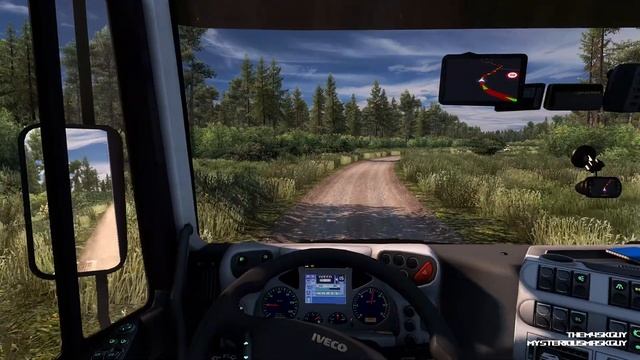 Euro Truck Simulator 2 - Iveco Stralis - Tornio to Karsamaki - Kriechbaum Sound Mod смотреть онлайн