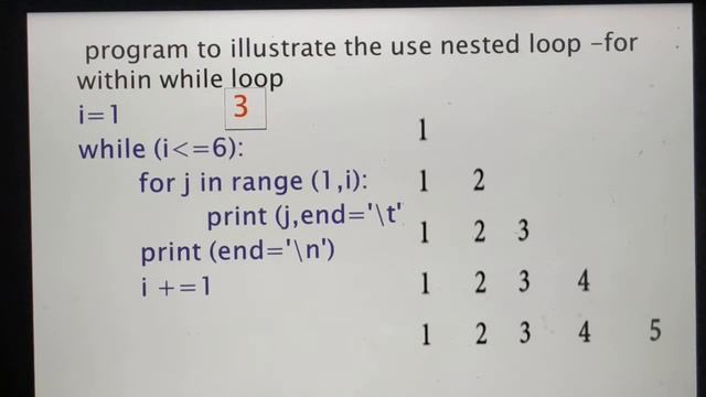 Nested loop structures in python, Part 4, Chapter 6, Control Structures, tamil, A. Jaya Mabel Rani смотреть онлайн