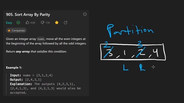 Sort Array By Parity - Leetcode 905 - Python