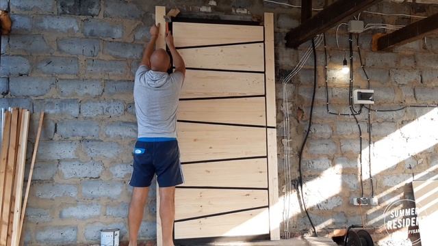 Шикарная отделка двери своими руками | External finishing of the door with your own hands смотреть онлайн
